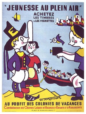 Jeunesse au Plein Air vintage poster